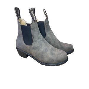 Blundstone Heeled Chelsea Boots #1673 Antique Brown size 6